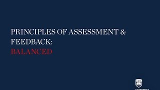 Principle 2: Balanced