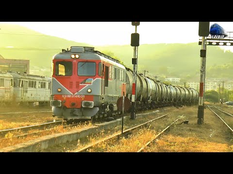 LDE2100 60-1317-6 & Marfar CFR MARFĂ Freight Train in Gara Jibou Station - 10 August 2020