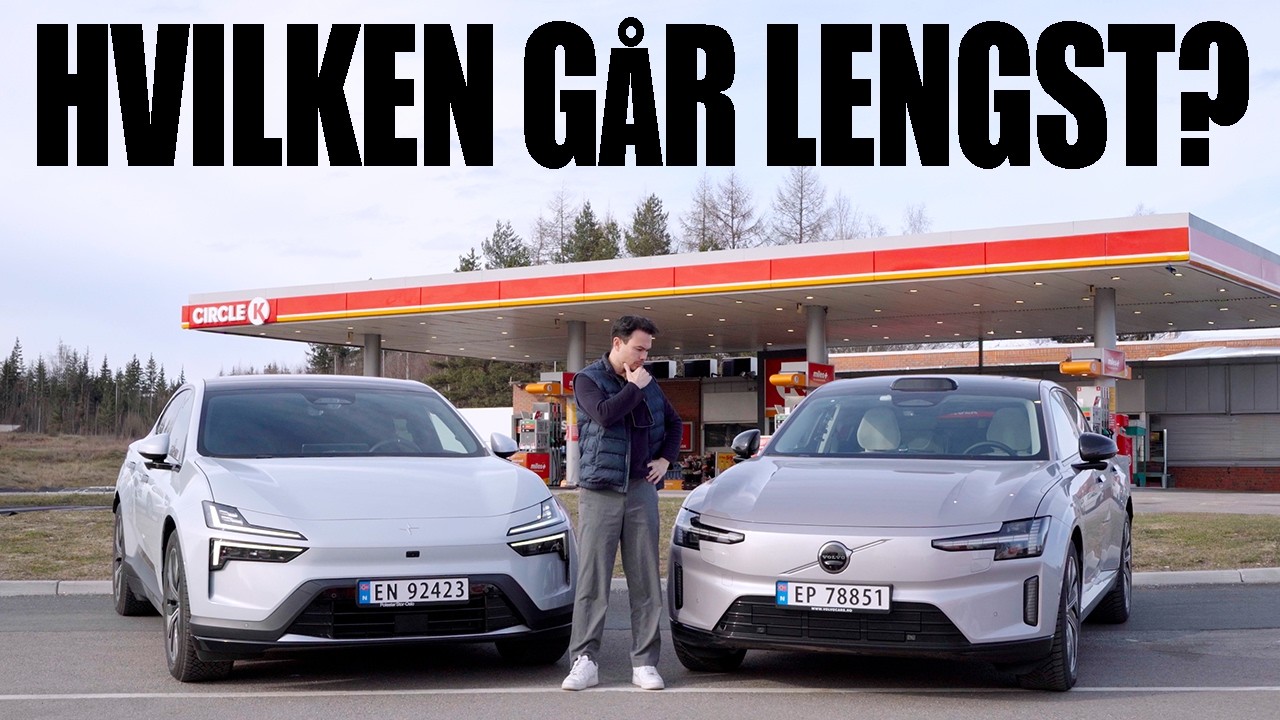 Volvo ES90 vs Polestar 4 | REKKEVIDDETEST i 80, 100 og i 120km/t?