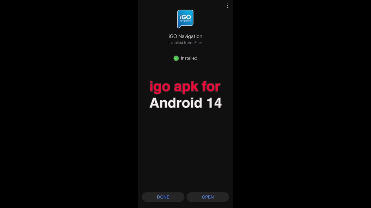 New iGO APK for Android 14 &Truck - Easy to Install
