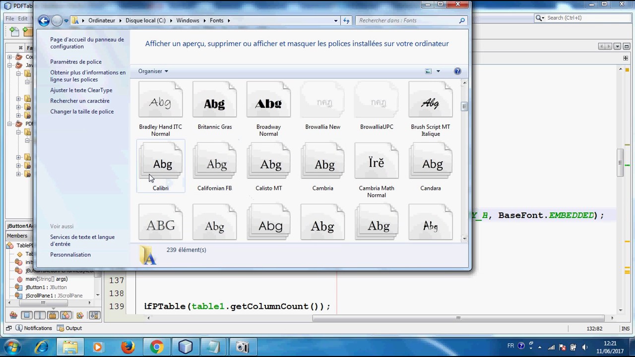 create a pdf from several java jtables