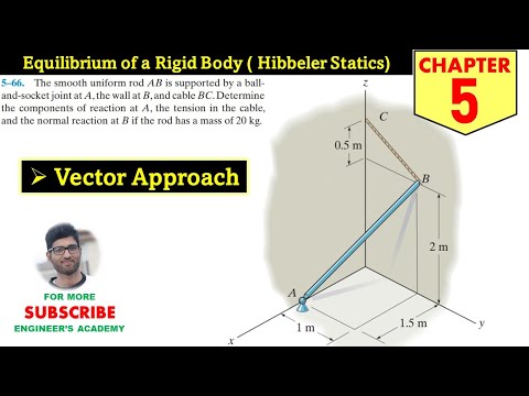 5-66 Equilibrium of a Rigid Body (3D Equilibrium Problems) Chapter 5 Engineers Academy