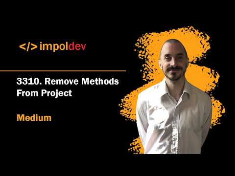 Remove Methods From Project Leetcode 3310 Python