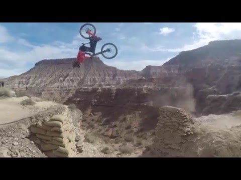 Brendan Fairclough Redbull Rampage  BackFlip over Canyon Jump 2015