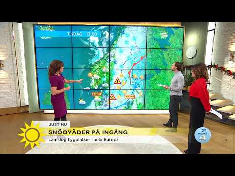 Nu kommer snöovädret till Sverige - "Klass 1-varningar ända till Uppland" - Nyhetsmorgon (
