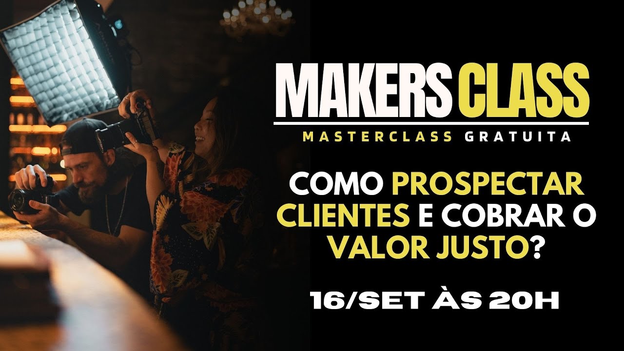 MasterClass GRATUITA: Como PROSPECTAR CLIENTES que valorizam seu trabalho e PAGAM o VALOR JUSTO?
