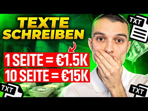 Online Geld verdienen mit Texte schreiben | KEINER spricht darüber💵