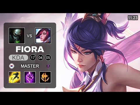 Fiora Top vs Urgot - KR Master - Preseason 12 Patch 11.23