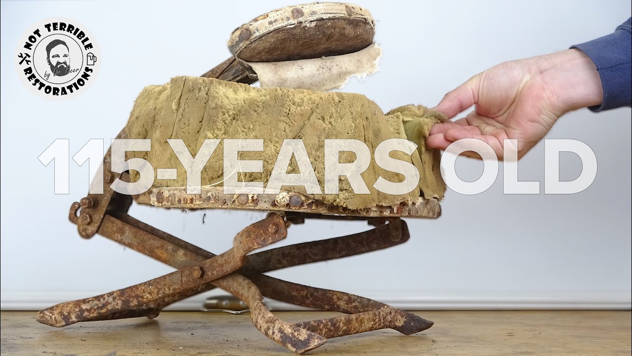Restoring a 'Truffy' Folding Chair from 1910 you've never seen before – From Rust to Elegance