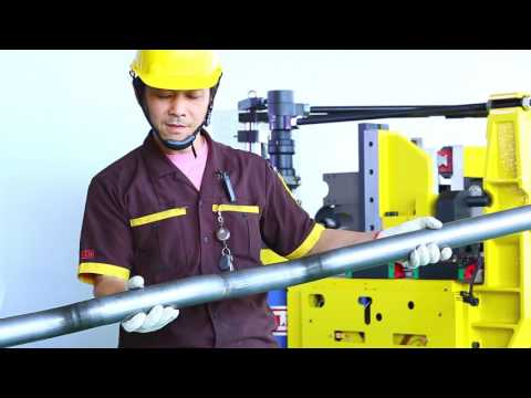 YLM tube bender- CNC80MS-RSM-6A pipe bending machine  油電彎管機