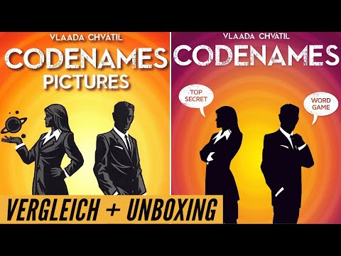 Codenames: Pictures Vs. Codenames - Vergleich + Unboxing - Czech Games Edition