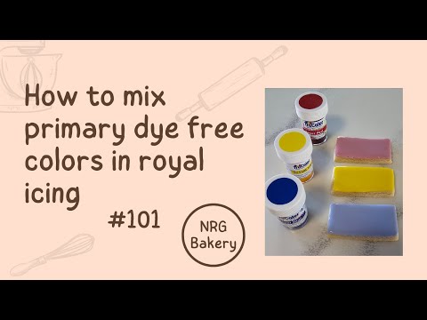 How to Mix Primary Dye-Free Colors in Royal Icing: A Beginner’s Guide