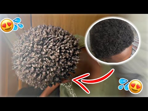 How To Get Curls For Short 4C Hair FAST (Black Men)🤩