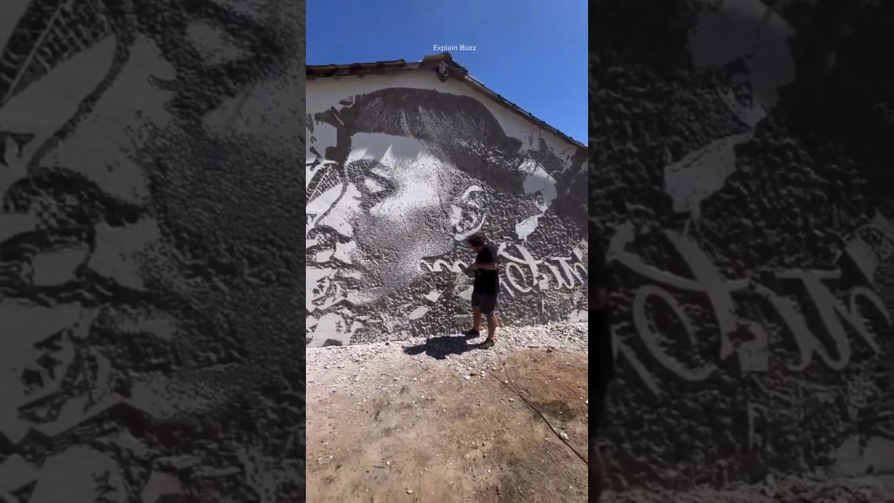 Wall Drilling Art #shortsvideo #shorts