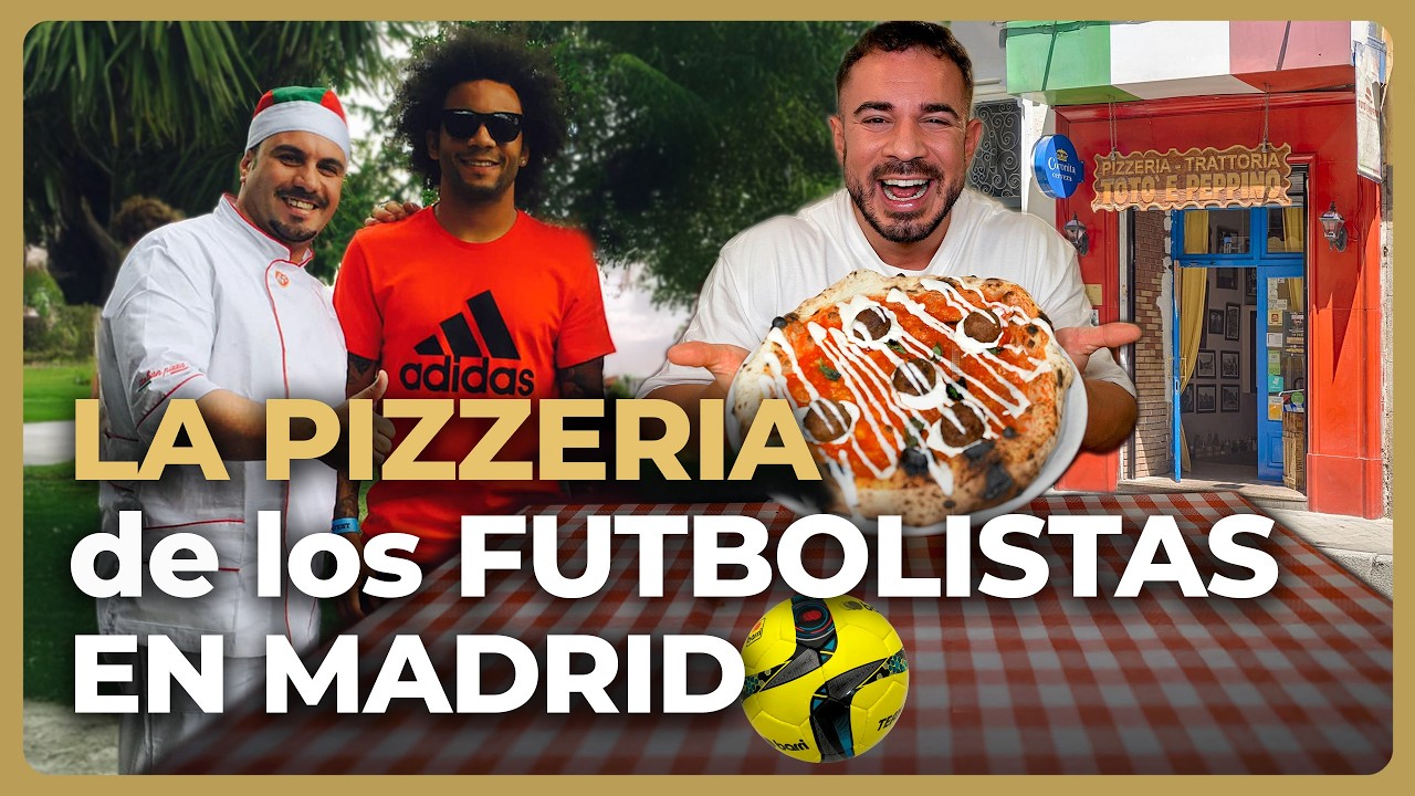 Probando la PIZZERÍA de los FUTBOLISTAS en MADRID