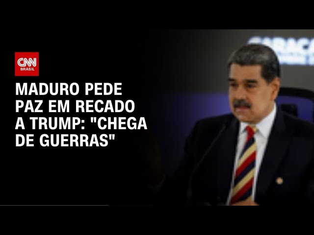 Exclusivo CNN: Maduro faz pedido de paz para Trump: "Chega de guerras" | LIVE CNN