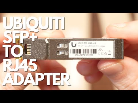 The Ubiquitui SFP+ to RJ45 Adapter (UACC-CM-RJ45-MG)