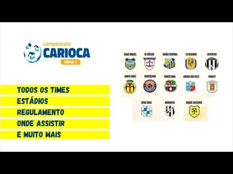 TODOS OS TIMES DO CARIOCA SERIE C 2025 (5º NIVEL), ONDE ASSISTIR, ESTÁDIOS, REGULAMENTO E MAIS