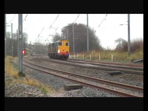 GBRF/DRS 20305 with 20302/20304/20301 DIT 0Z20 Crewe Gresty Bridge - Kingmoor 21st December 2011