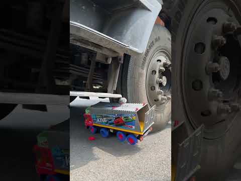 Monster container damaged big truck #shorts #truck #container