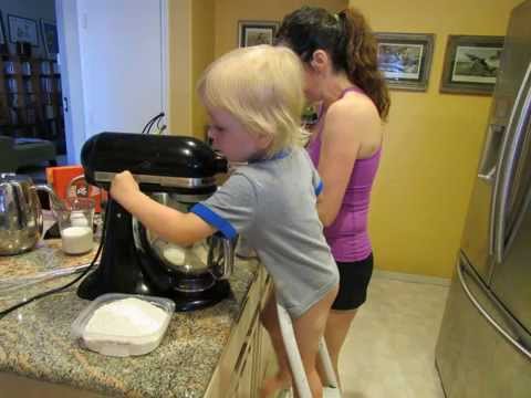 Everette and Nana making a Blackberry Apple struesel slideshow