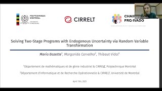 Solving Two-Stage Programs with Endogenous Uncertainty via Random Variable Transformation