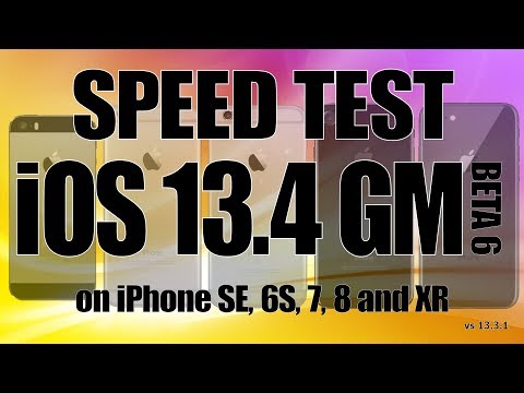 Speed Test iOS 13.4 GM / Beta 6. This is what the final will be like!