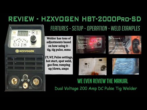 Обзор сварочного аппарата TIG Hzxvogen HBT-2000Pro-SD 200A. Характеристики/Настройка/Работа/Примеры