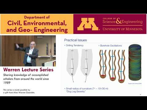 Warren Lecture Series - Emmanuel Detournay (Feb. 22, 2019)