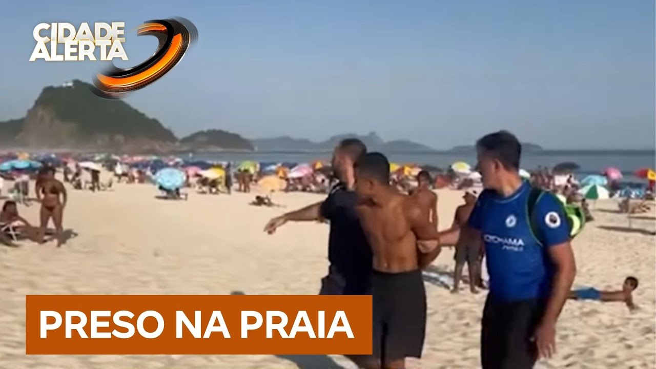 Policiais se disfarçam de banhistas e prendem ladrão na praia