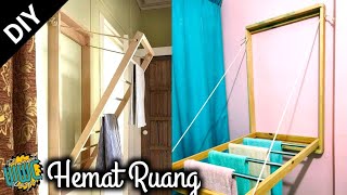 How To Make Foldable Clothes Drying Rack | Cara Membuat Jemuran Lipat Dari Kayu