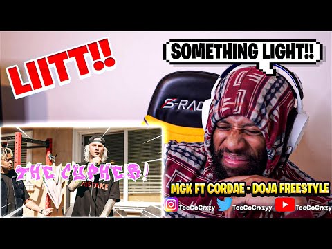 THE UK ACCENT?!!! Machine Gun Kelly X Cordae - Doja Freestyle (REACTION)