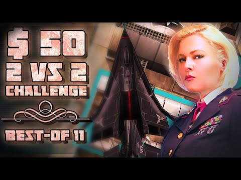 $50 2v2 Challenge: Excal & Shaye vs Size & Sniper - Best of 11 | C&C Generals Zero Hour