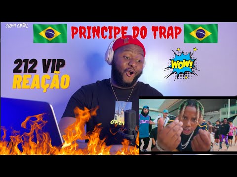CALVIN | Reação 🇧🇷 Mc Caverinha - 212 VIP | PRÍNCIPE DO TRAP 🇧🇷 | GRINGO REAGINDO🔥🔥