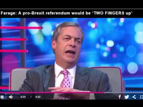 Farage on betayal by politians
