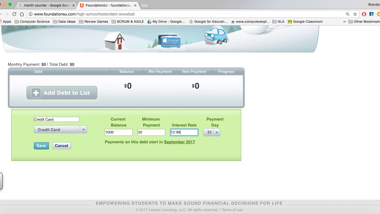 Personal Finance: Chapter 4: Hidden Costs of Credit: Scenarios