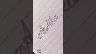 Download lagu how to write 'Andika' in cursive | pencil writing | cursive lettering |#shorts #handwriting#writing mp3