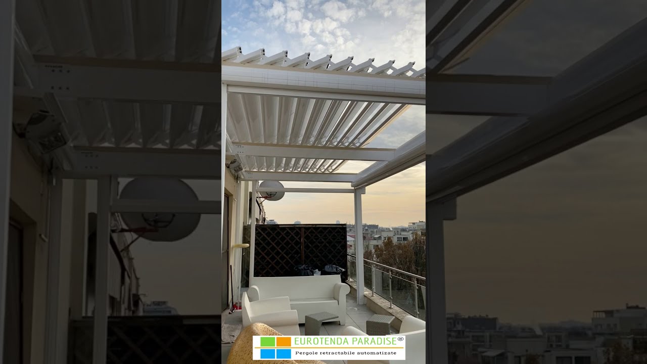 Model Persa 23 Pergola Aluminiu | Pergola retractabilă PERSA | Model Pergolă Bioclimatică pentru Terase, Balcoane