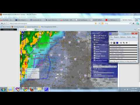 Severe Weather Indiana 5-29-11, Strange Radar Signal.avi