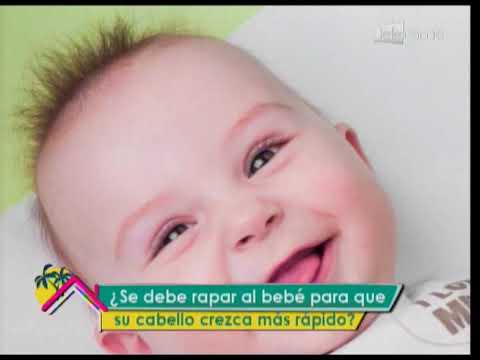 ¿Se debe rapar al bebé para que su cabello crezca más rápido?