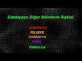 9. Sınıf  Edebiyat Dersi  Edebiyatın Diğer Bilimlerle İlişkisi Herkeze merhaba arkadaşlar,Bu videoda sizlere Edebiyatın Diğer Bilimlerle İlişkisini video şeklinde anlattım.Videolardan ... konu anlatım videosunu izle