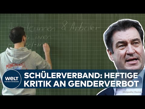 Video Thumbnail: BAYERN: Genderverbot an Schulen und Behörden - Schülerverband übt heftige Kritik