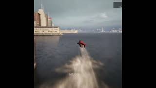 Just flying over the water in the Superman game — Unreal Engine 5 #shorts