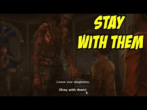 The Walking Dead Michonne Stay with them daughters *SPOILERS* [Sam's Death]