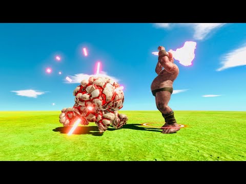 Lava Golem vs Ogre Lord 😱 - Animal Revolt Battle Simulator #short
