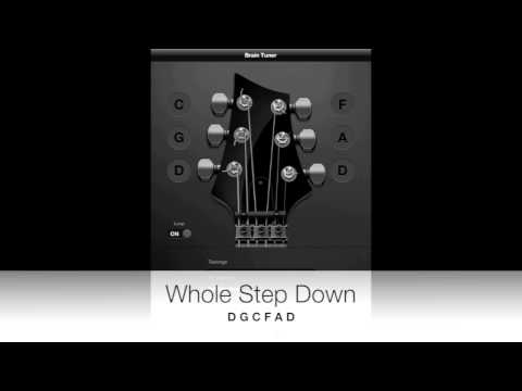 Whole Step Down Tuning for Guitar