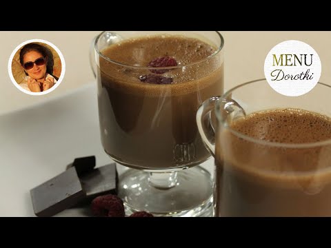 Gorąca czekolada do picia. MENU Dorotki.