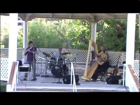 Lori Andrews, jazz harpist ~ awesome flute solo
