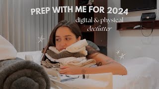 reset with me for 2024 | huge digital and physical declutter
