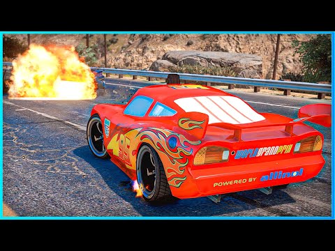 *CRAZY* Cars Lightning McQueen Crashes Ep.37 – GTA 5